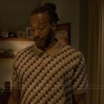 Lewis’s beige pattern polo on Reasonable Doubt