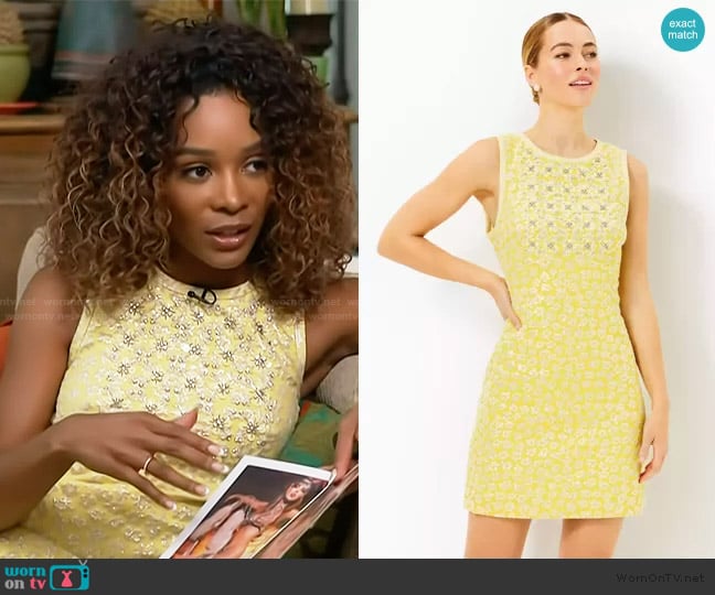 Lilly Pulitzer Karsyn Shift Dress worn by Zuri Hall on Access Hollywood