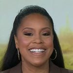 Sheinelle’s gold lock link necklace on Today