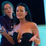 Lisa’s black strapless dress on The Real Housewives of Salt Lake City