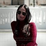 Lisa’s metallic turtleneck sweater on The Real Housewives of Salt Lake City