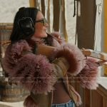 Lisa’s brown leather shearling jacket on The Real Housewives of Salt Lake City