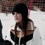 Lisa’s white ski suit on The Real Housewives of Salt Lake City