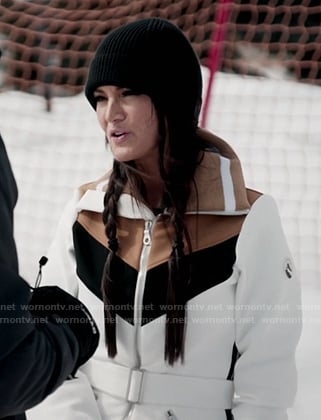 Lisa's white ski suit on The Real Housewives of Salt Lake City
