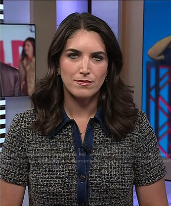 Liz’s tweed denim dress on Today
