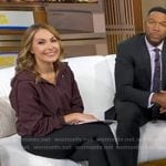 Lori’s purple sneakers on Good Morning America