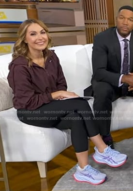 Lori's purple sneakers on Good Morning America