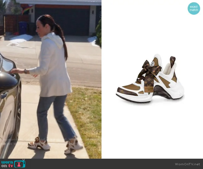 Louis Vuitton LV Archilight Sneakers worn by Angie Katsanevas on The Real Housewives of Salt Lake City