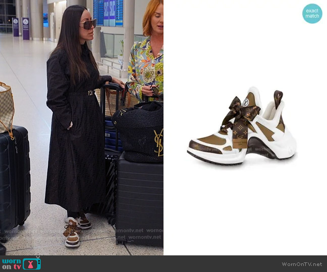 Louis Vuitton LV Archilight Sneakers worn by Angie Katsanevas on The Real Housewives of Salt Lake City