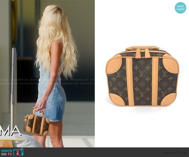 Louis Vuitton Monogram Crossbody Chain Varisette worn by Emma Hernan on Selling Sunset
