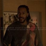 Lewis’s print knit sweater on Reasonable Doubt