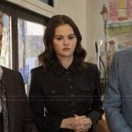 Mabel’s black button down jacket and skirt on Only Murders in the Building