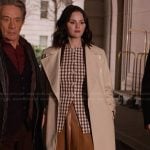 Mabel’s check print vest and skirt on Only Murders in the Building