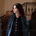 Mabel’s denim coat and vest on Only Murders in the Building
