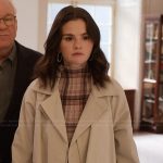 Mabel’s plaid high neck top on Only Murders in the Building