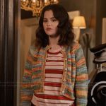 Mabel’s striped shirt and cardigan on Only Murders in the Building