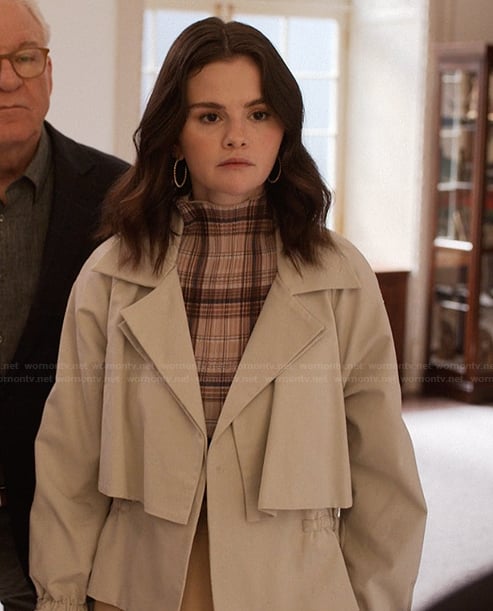 Mabel’s plaid high neck top on Only Murders in the Building