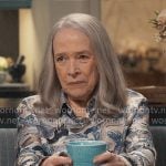 Madeline’s painted print shirt on Matlock