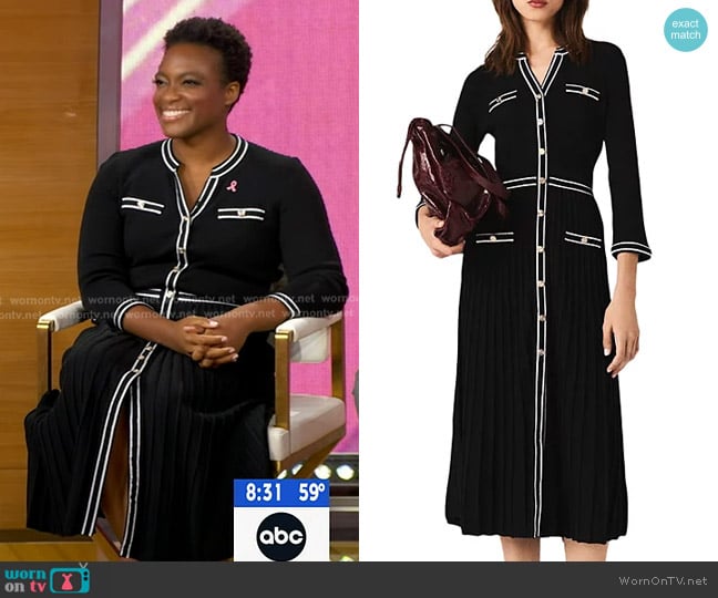 Maje Knit Dress worn by Dr. Monique James on Good Morning America
