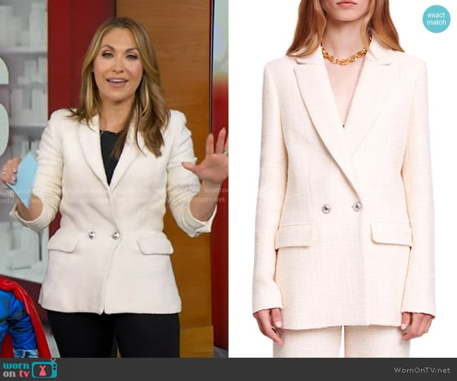 Maje Vileno Blazer worn by Lori Bergamotto on Good Morning America