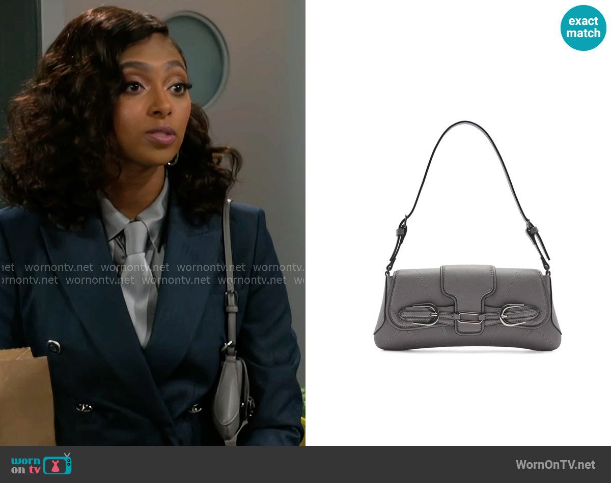 Mango Faux Leather Shoulder Bag worn by Kat Richardson (Colby Muhammad) on Beyond the Gates