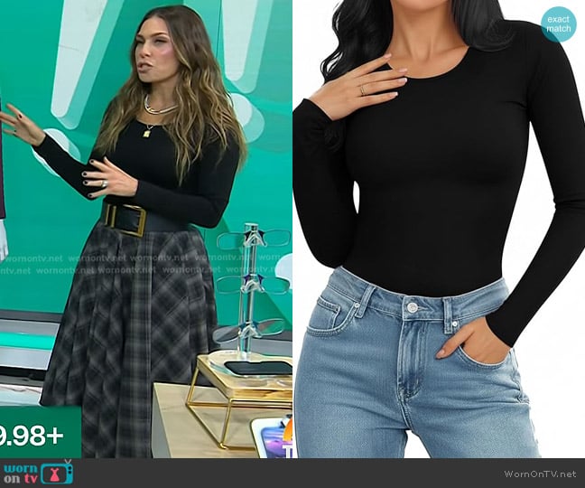 Mangopop at Amazon Long Sleeve Bodysuits worn by Melissa Garcia on Today