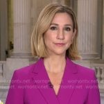 Caitlin Huey-Burns’ pink blazer on CBS Mornings