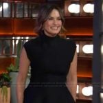 Mariska Hargitay’s black peplum top on The Kelly Clarkson Show