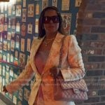 Mary’s floral print blazer and pants on The Real Housewives of Salt Lake City