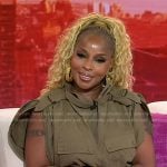Mary J. Blige’s army green top and boots on Today