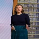 Mary’s blue knit midi dress on Good Morning America