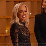 Mary’s black sequin lace dress on Selling Sunset