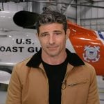 Matt Gutman's camel beige zip front jacket on Good Morning America