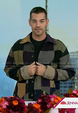 Matt Rogers' quilted patchwork jacket on Today