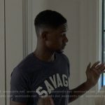 Alex’s navy Savage tee on Reasonable Doubt