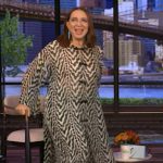 Maya Rudolph’s printed kaftan on Live with Kelly and Mark