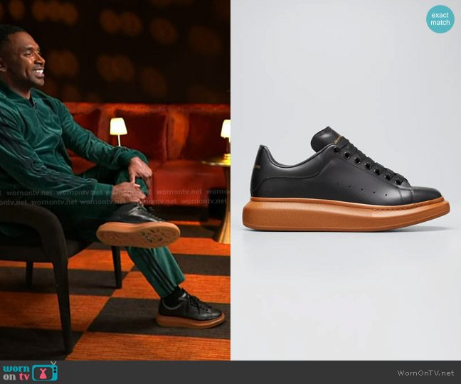 McQueen Larry Contrast Sole Platform Sneakers worn by Justin Sylvester on Today