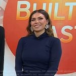 Melissa’s navy turtleneck top on Today