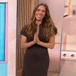 Melissa’s brown v-neck dress on Sherri