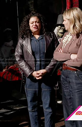 Michelle Buteau's denim boiler suit on Today