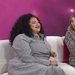 Michelle Buteau’s grey plaid shirt on Today