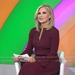Misty Belles’s burgundy ribbed knit dress on Today