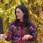 Katie Lee Biegel’s mixed print cardigan on Today