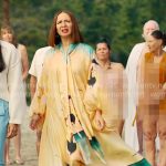 Molly’s beach print tie-neck maxi dress on Loot