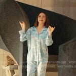 Molly’s blue floral pajamas on Loot