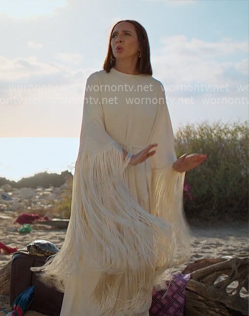 Molly’s fringed maxi dress on Loot