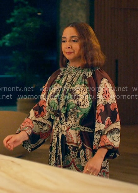 Molly's long sleeve printed dress on Loot