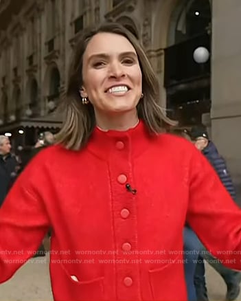 Molly's red jacket on Today