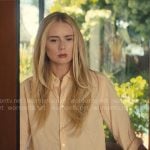 Morgan’s peach linen shirt on Nobody Wants This