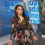 Morgan's floral belted shirtdress on NBC News Daily